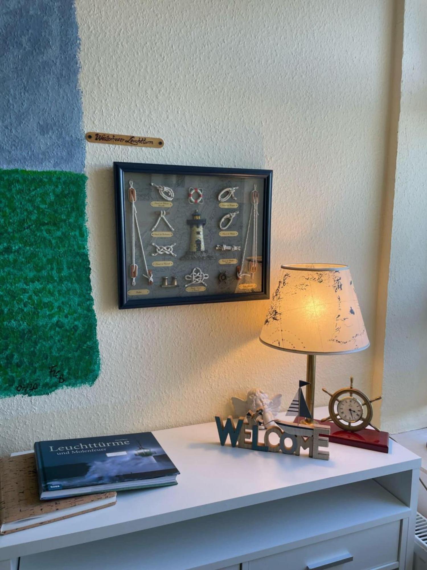 Ferien Wohnung -Leuchtturm Oldenswort Buitenkant foto